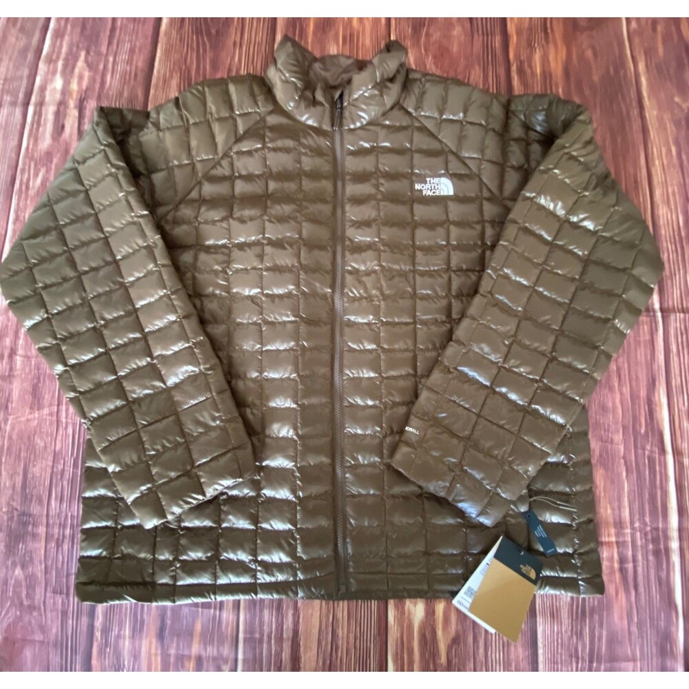 North Face ThermoBall Jacket Mens XXL Brown NWT Regular Fit